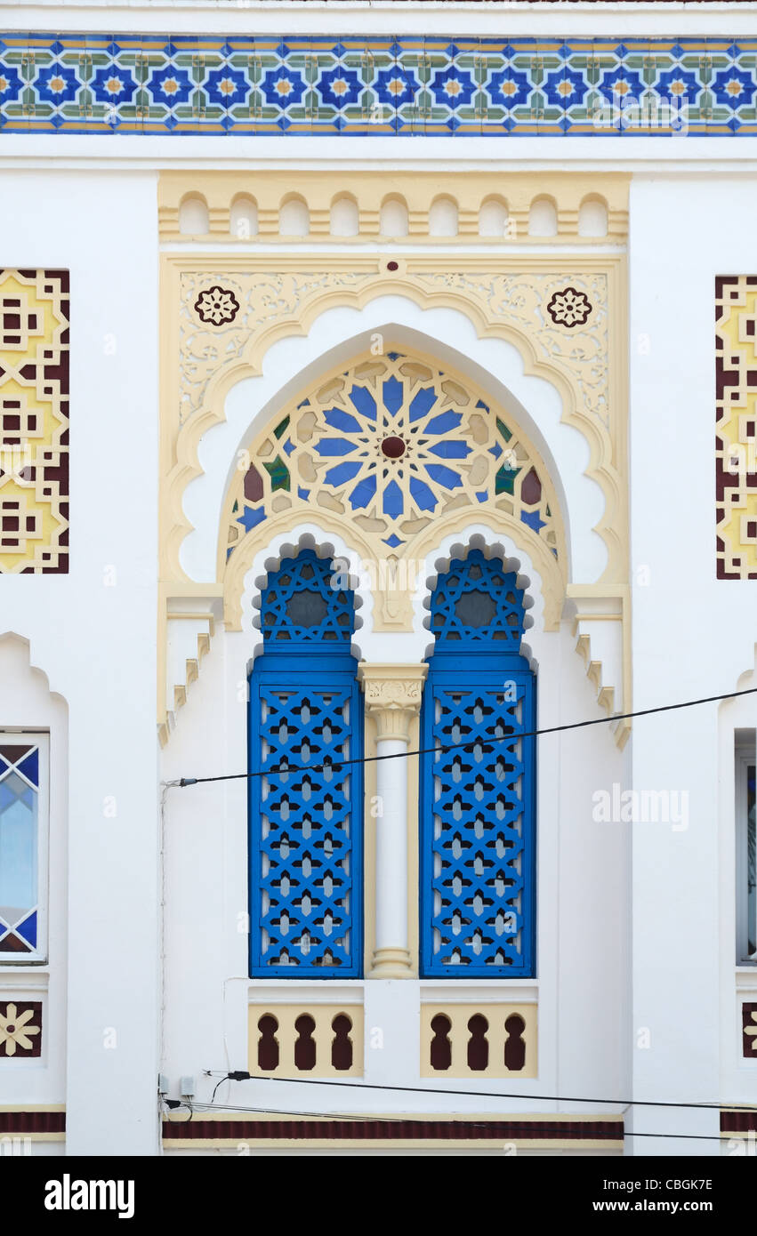Fenster im orientalischen Stil, Villa Tunisienne (1884), Haus im orientalischen, maurischen oder tunesischen Stil Hyères Var Provence Frankreich Stockfoto