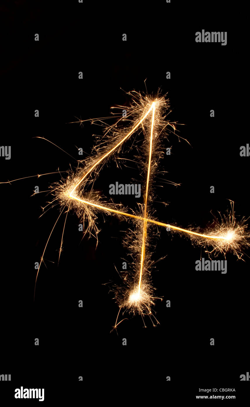 Explosive Nummer 4 Stockfoto