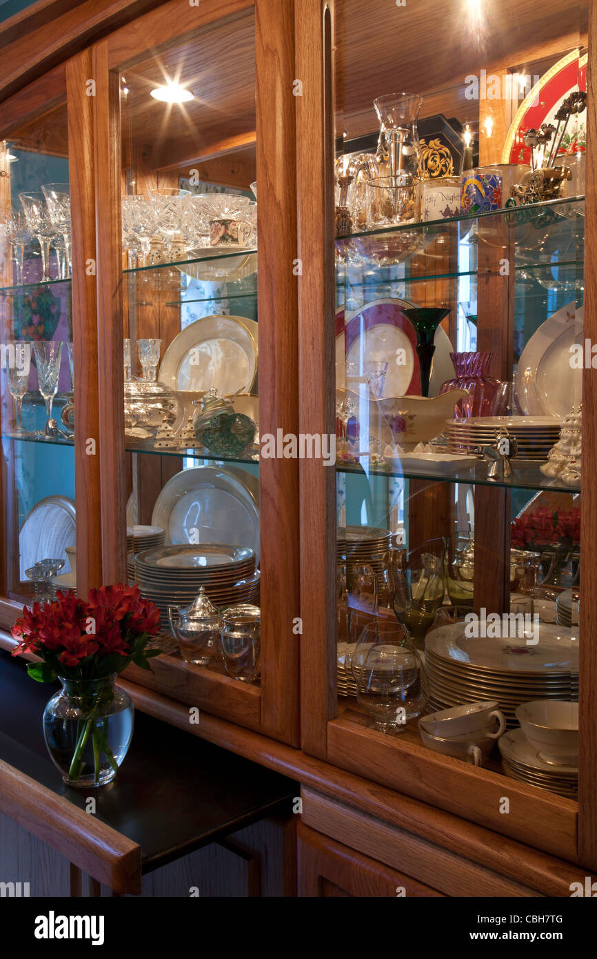 China Hutch, Speisesaal, USA Stockfoto