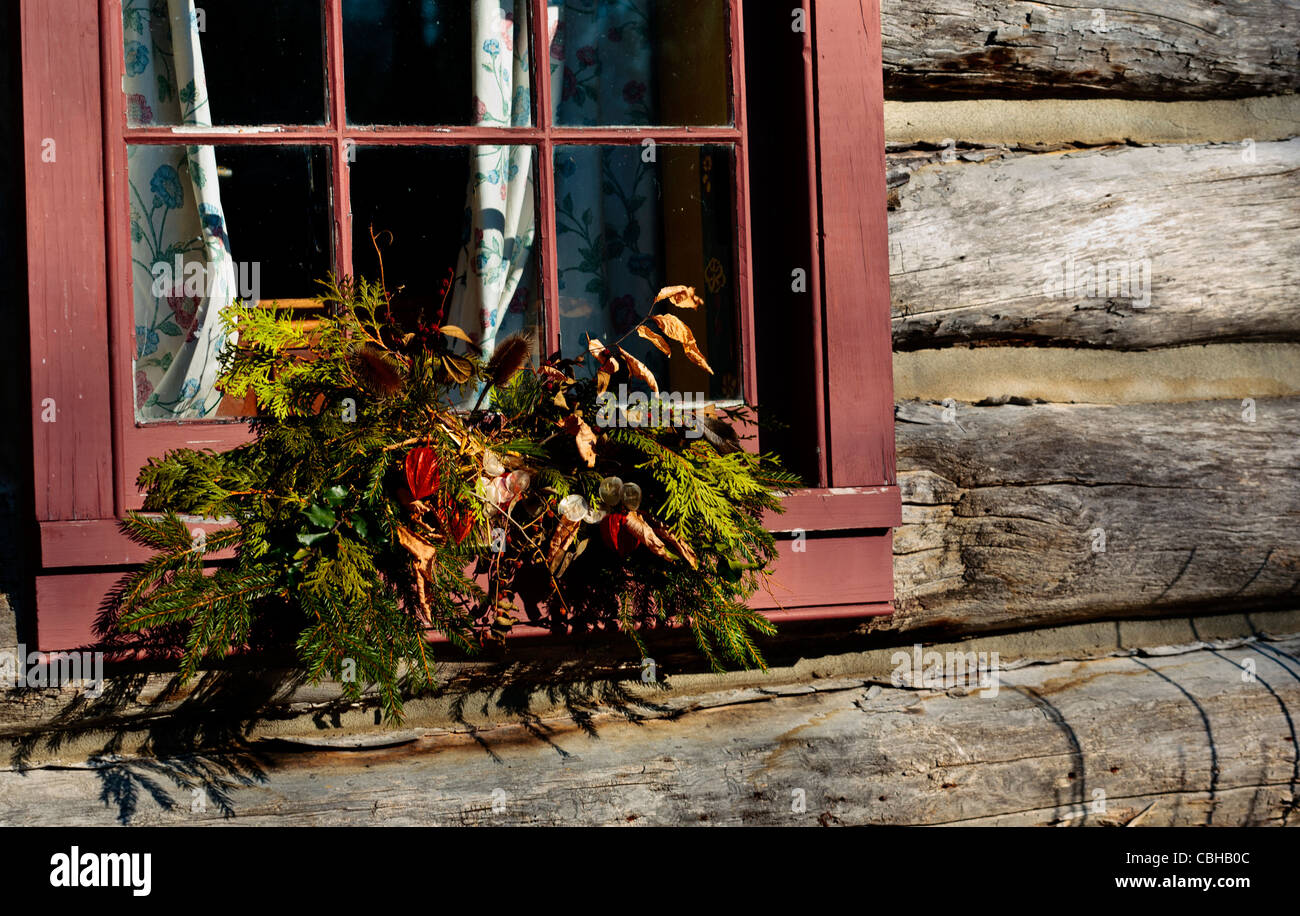 Alte Mode Weihnachtsdekoration Stockfoto