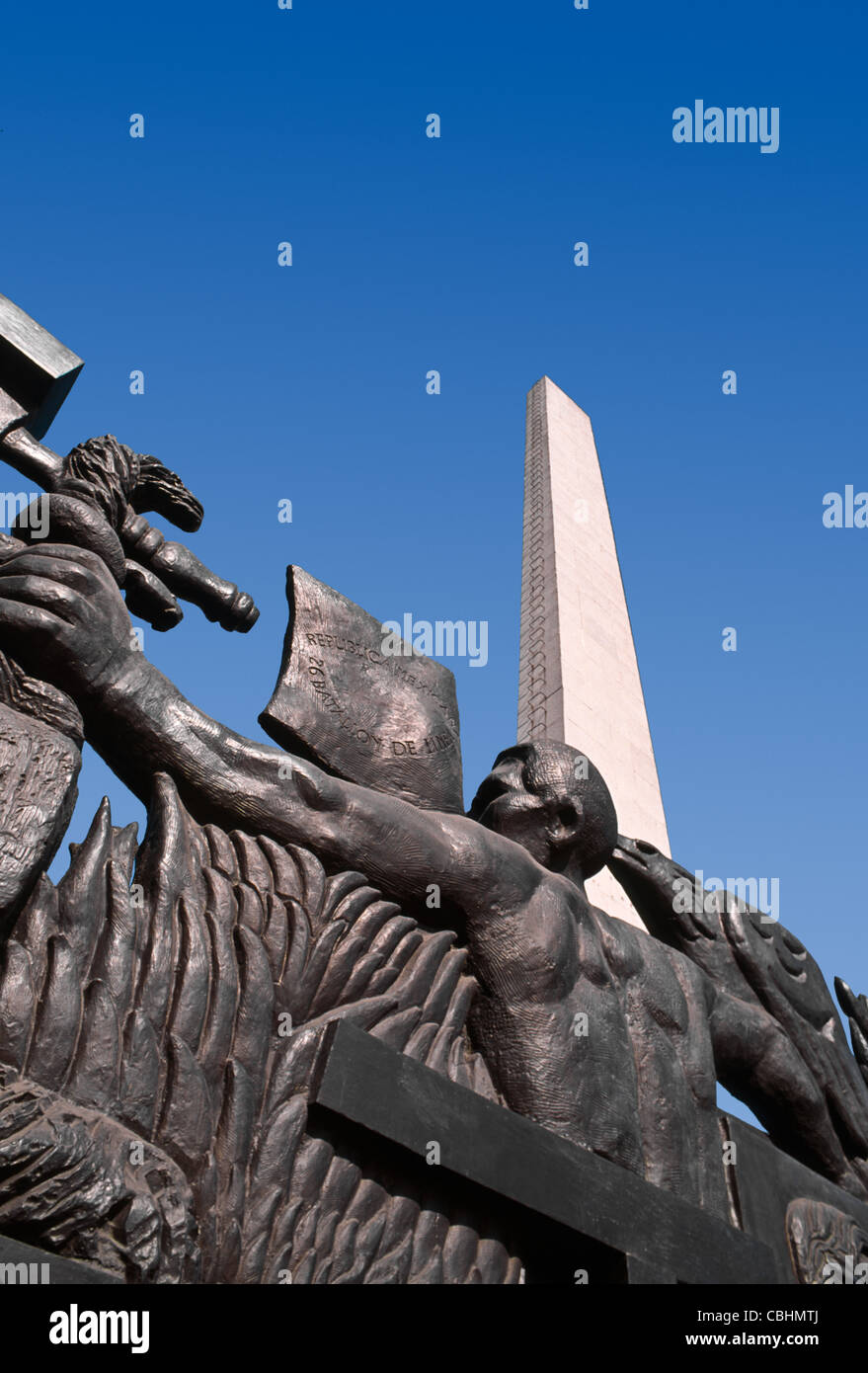 Denkmal für Benito Juarez, Mexiko größte Held, in Guadalajara, Jalisco, Mexiko Stockfoto