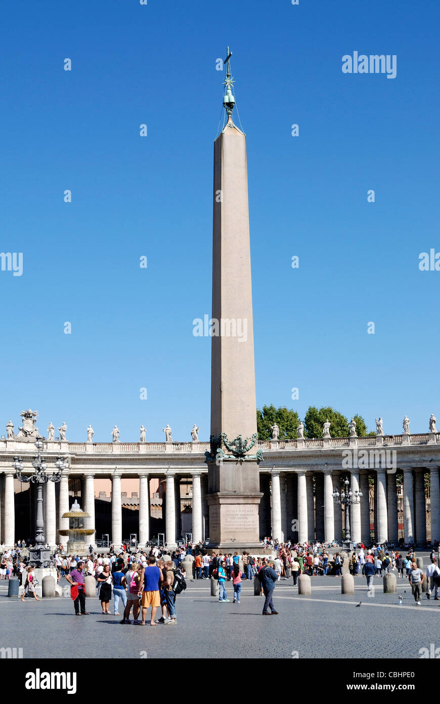 Sankt Petersplatz im Vatikan in Rom. Stockfoto