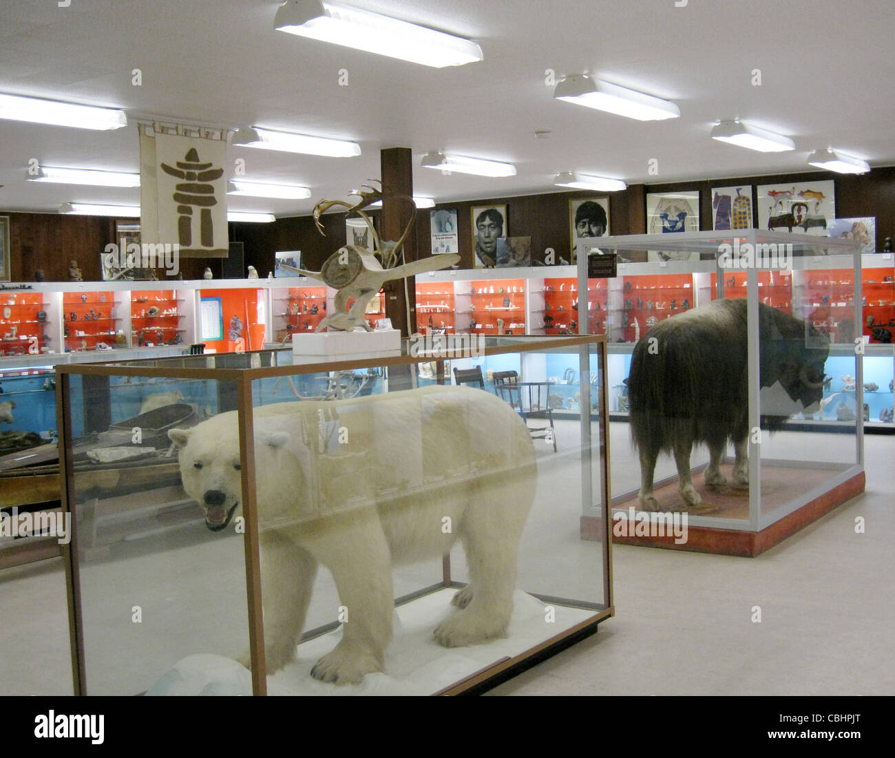 ESKIMO-MUSEUM in Churchill, Kanada. Foto Tony Gale Stockfoto