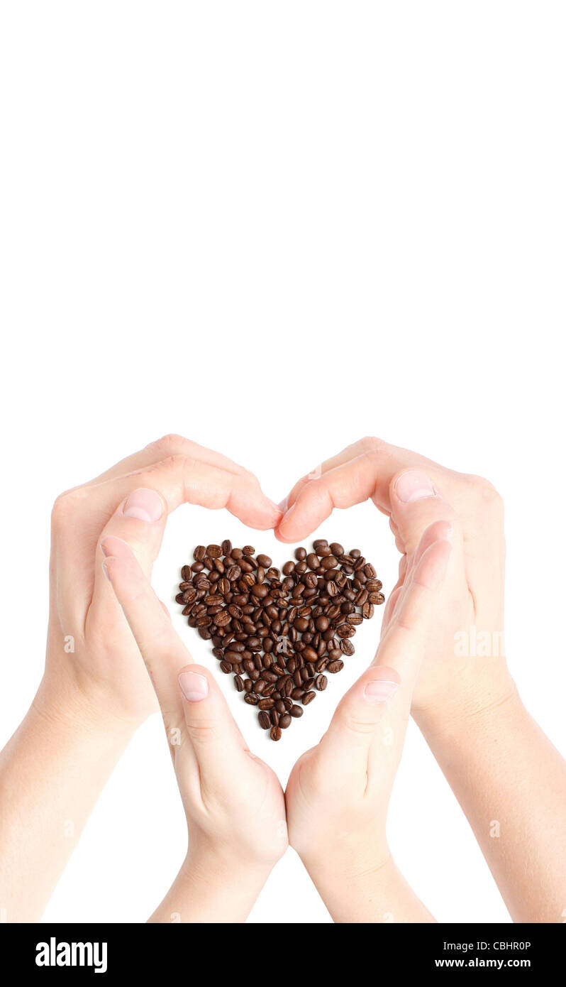 Kaffee-Liebe Stockfoto