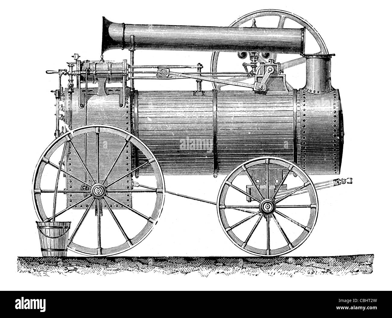 Lokomotive Eisenbahn Fahrzeug Zug Transport Dampfmaschine Spuren Fahrzeug Trainer Auto Maschine Rad-Dampfer Fahrzeug Fahrschiene Stockfoto