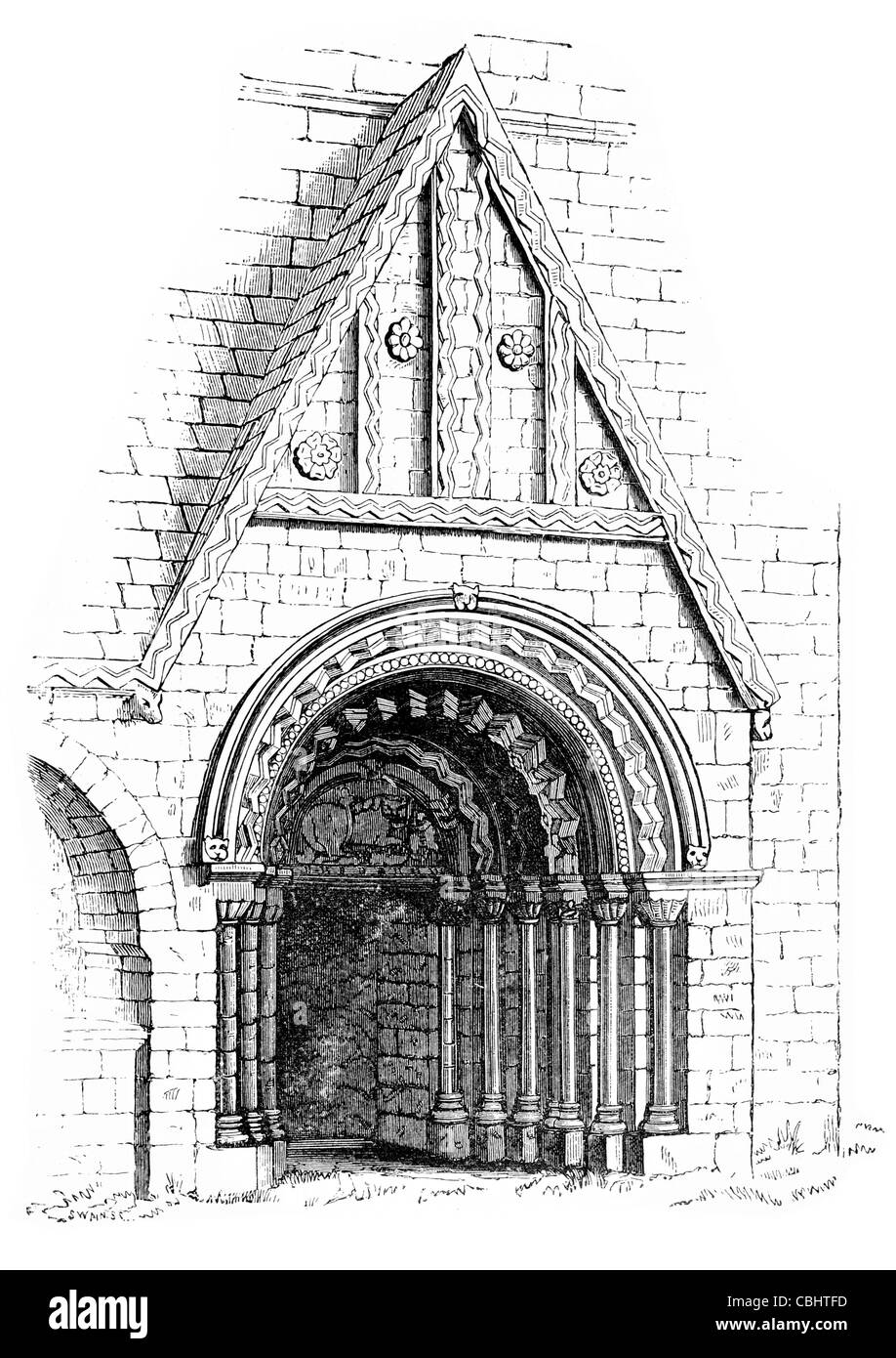 North Dooway Cormac Kapelle Cashel König von Munster Irish Irland Richard Lovett 1888 Ulster Scots Cormac Mac Carthaig Stockfoto