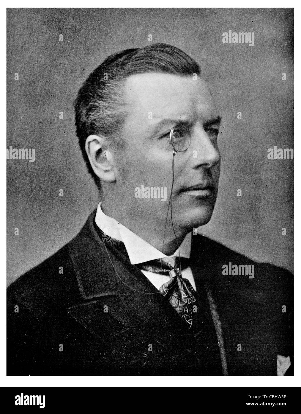 Kolonialsekretär Joseph Chamberlain 1836 1914 britischer Staatsmann Bürgermeister Liberal Party Kämpferin Bildungsreform Stockfoto