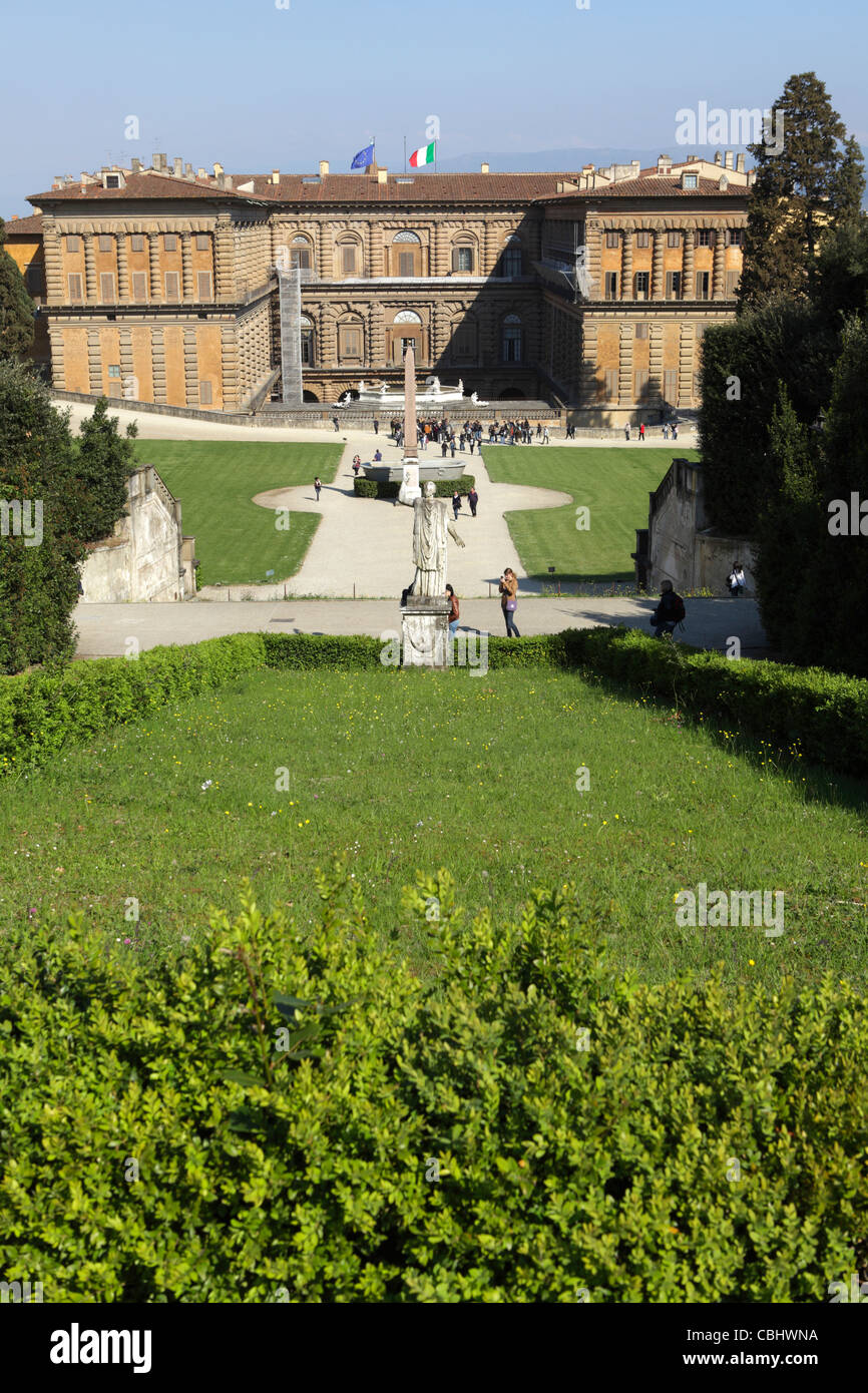 Boboli-Gärten und Palazzo Pitti, Florenz, Italien Stockfoto