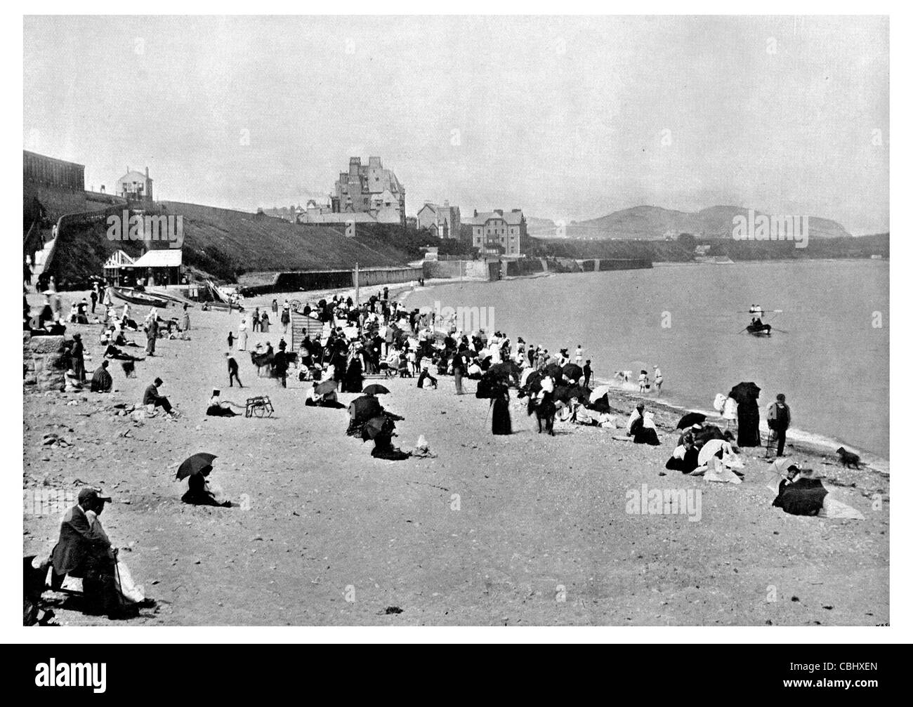 Colwyn Bay Stadt Seaside Resort Wales Strand Touristenattraktion Stockfoto