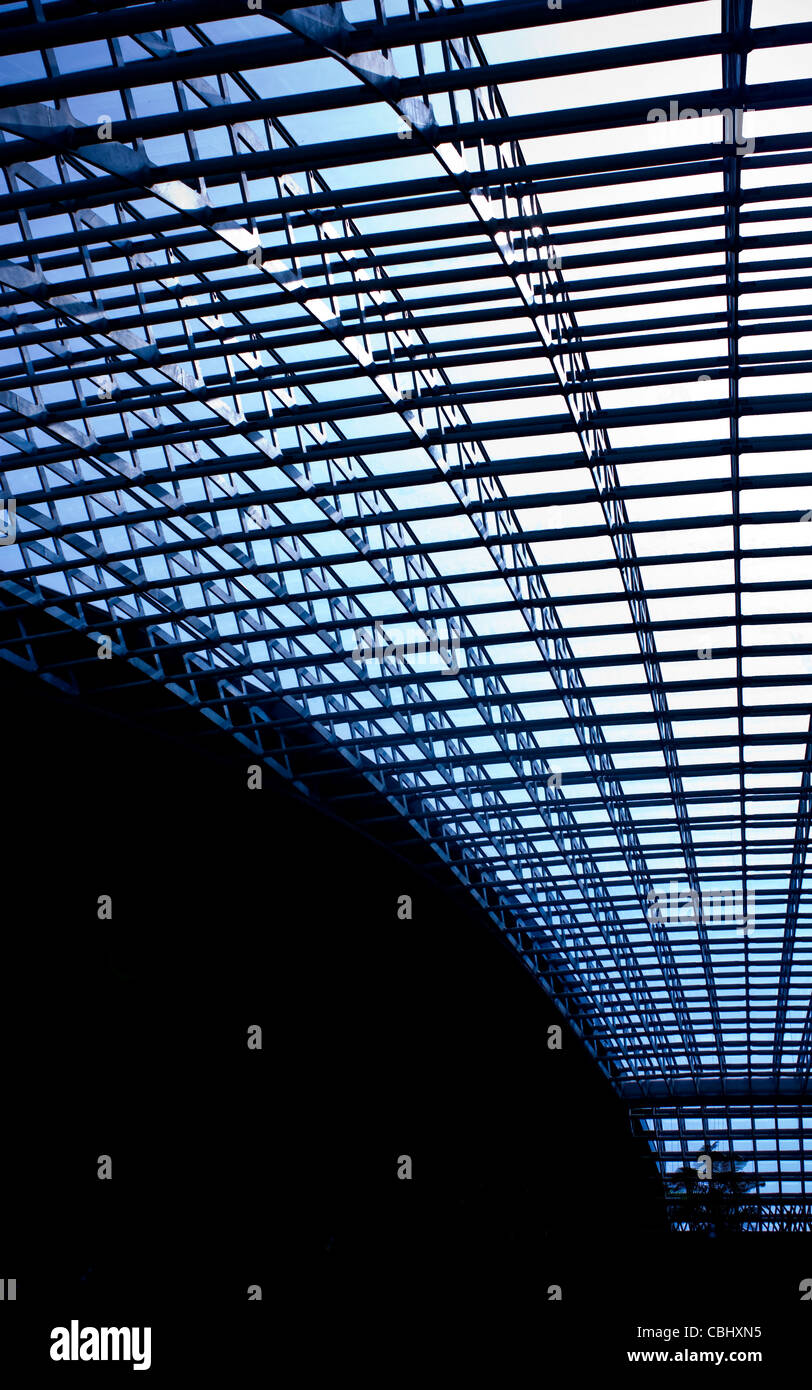 Chinas National Grand Theatre in den Stahlrahmen Stockfoto