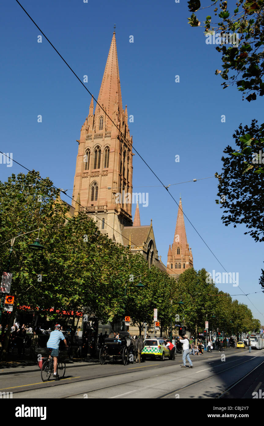 St. Paul Kathedrale in Melbourne, Australien Stockfoto
