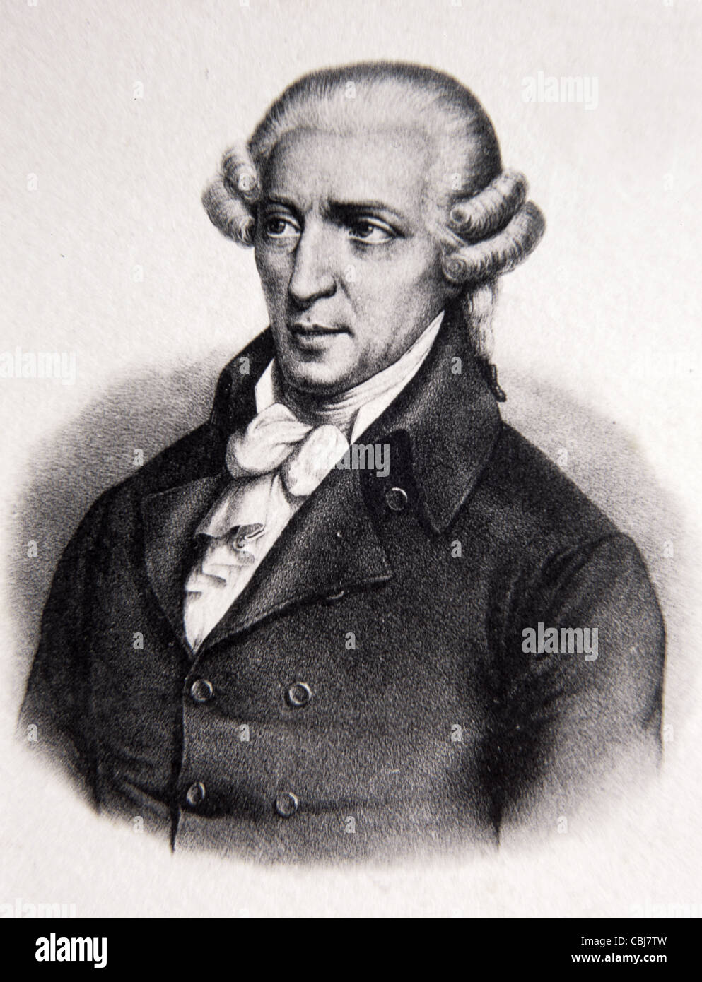 Porträt von Franz Joseph Haydn (1732-1809) Österreichischer Komponist. Vintage Illustration oder Gravur Stockfoto