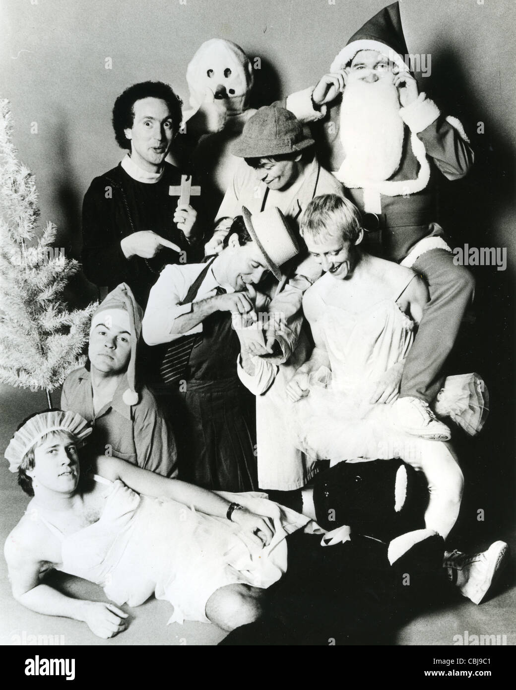 Q-TIPS Promo-Foto von UK-Rock-Gruppe 1980 Stockfoto