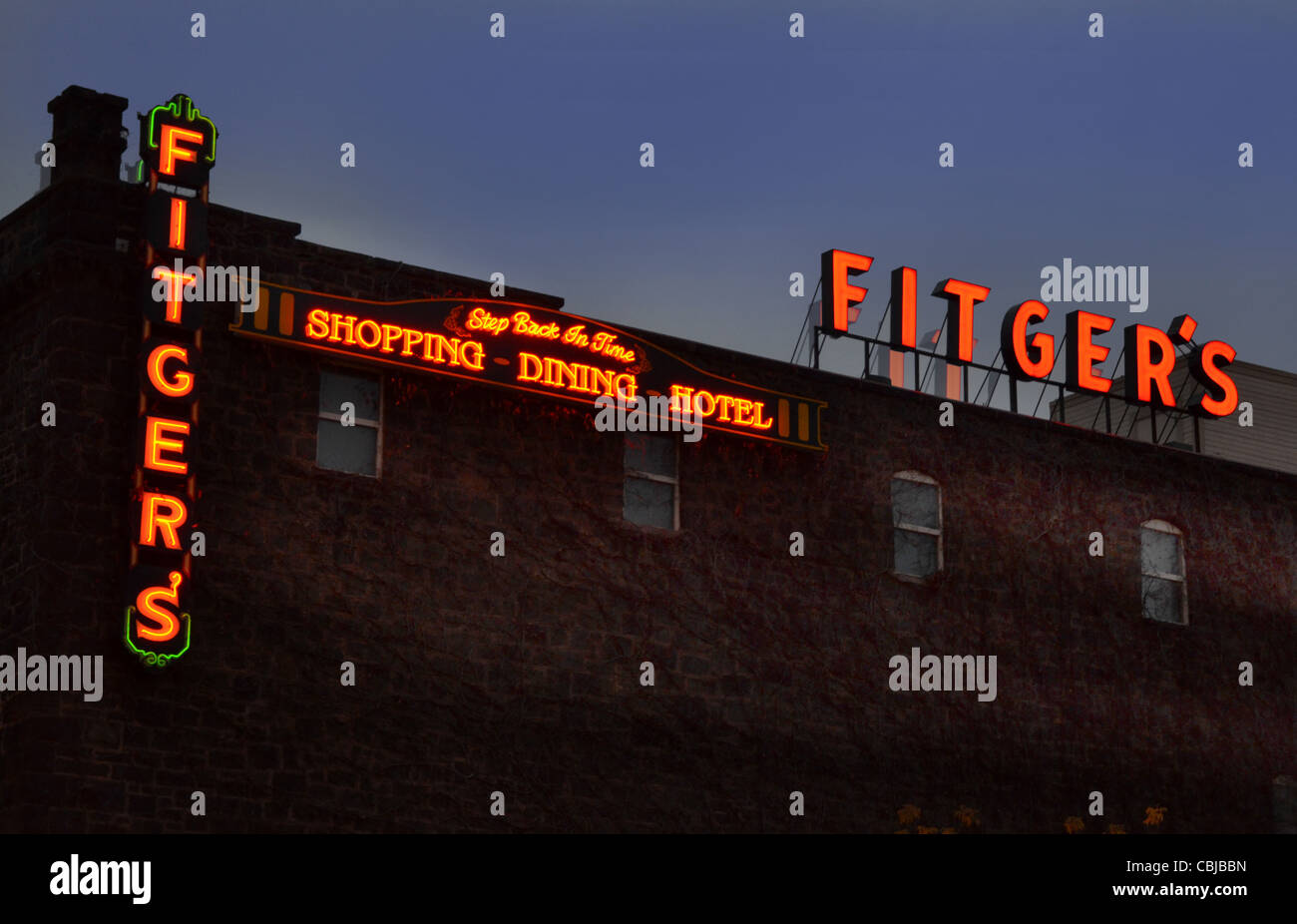 Fitger es ist ein historisches Hotel in der Innenstadt von Duluth, Minnesota und ist auf dem National Register of Historic Places. Stockfoto