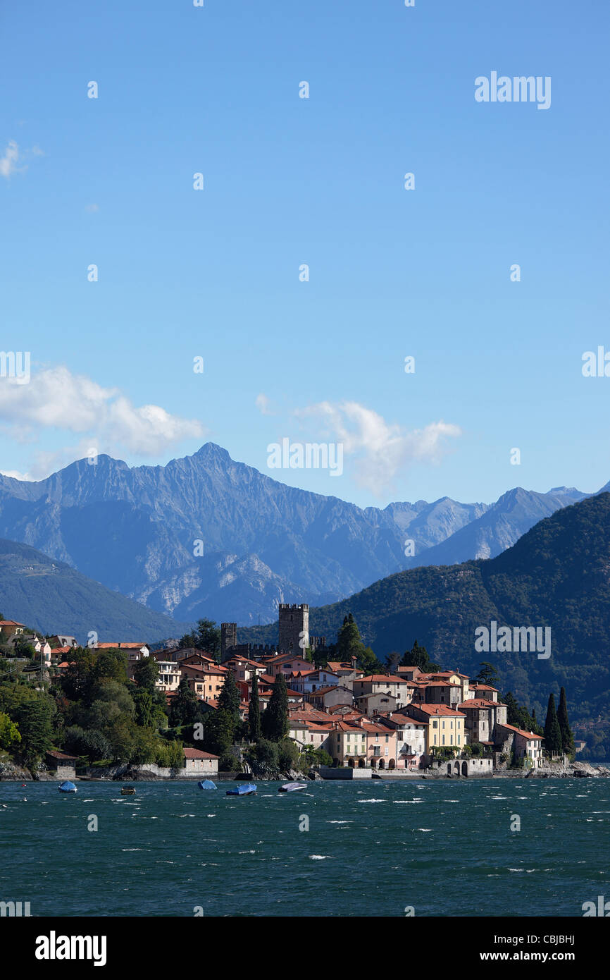 Burg, Lakeside, Rezzonico, Comer See, Lombardei, Italien Stockfoto