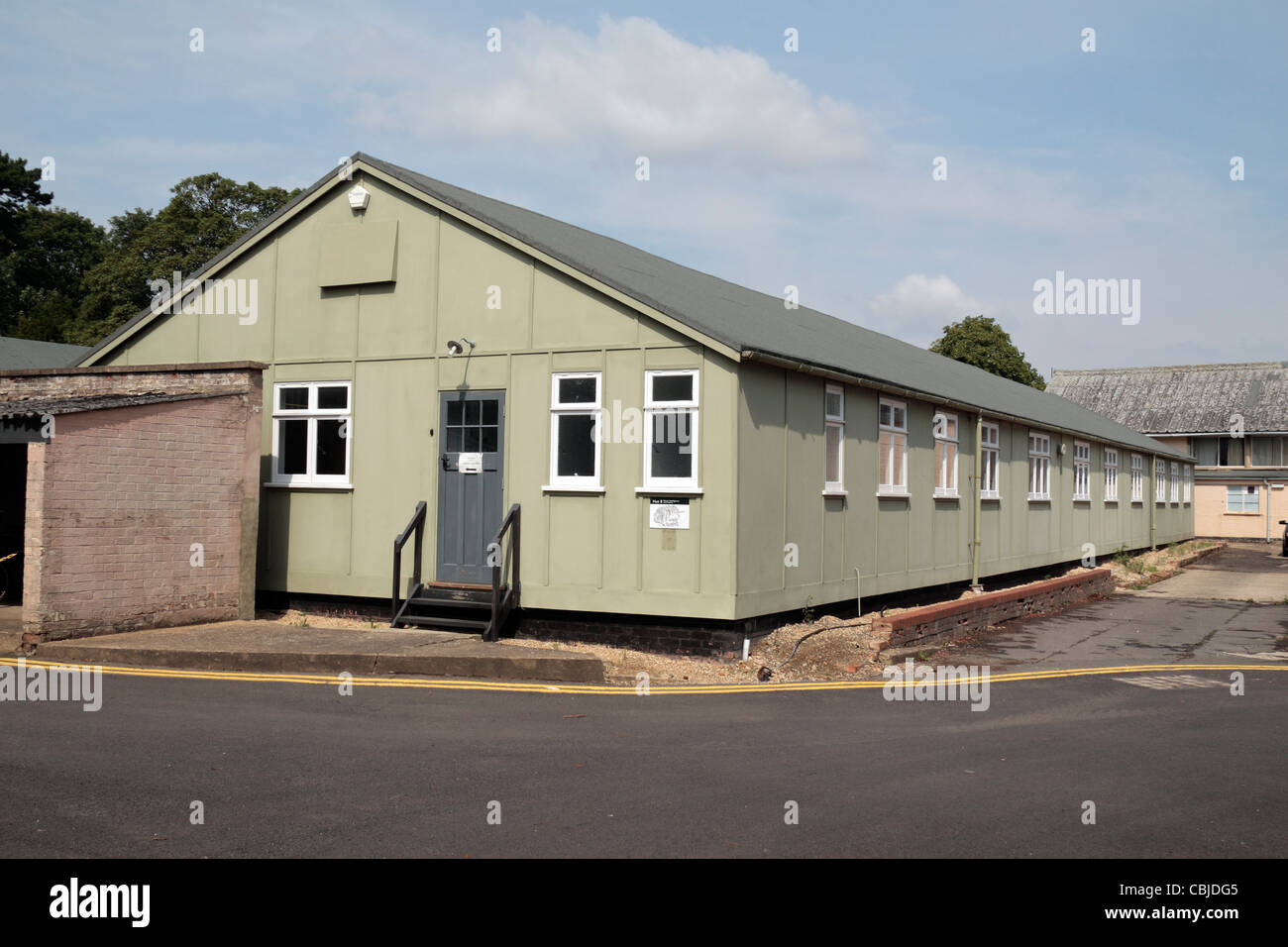 Hütte 8 – Kryptanalyse von Naval Enigma im Bletchley Park, Bletchley. Buckinghamshire, Großbritannien. (August 2010) Stockfoto