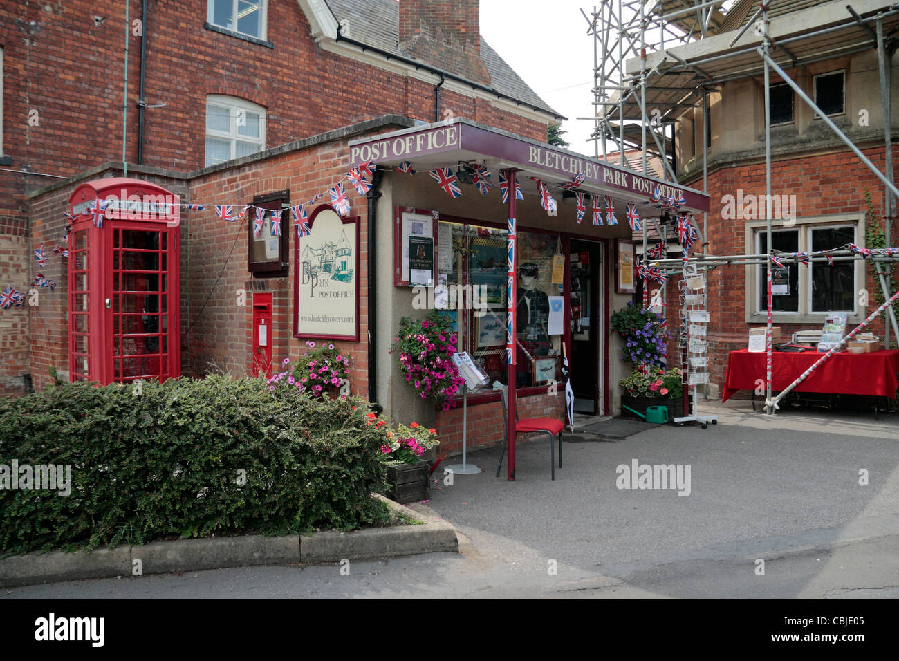 Die Sub-Post Office-Erholung auf dem Gelände des Bletchley Park, Bletchley. Buckinghamshire, Großbritannien. Stockfoto