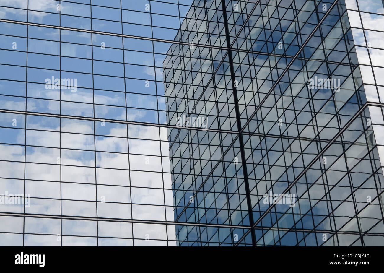 Wolkenkratzer Fenster relections Stockfoto