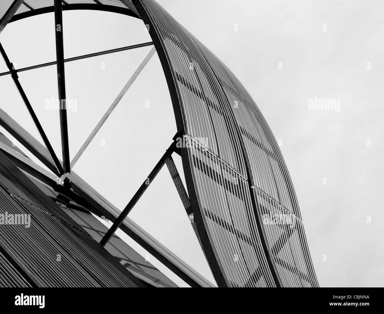 Detail des Colorado Convention Center in Downtown Denver. Stockfoto
