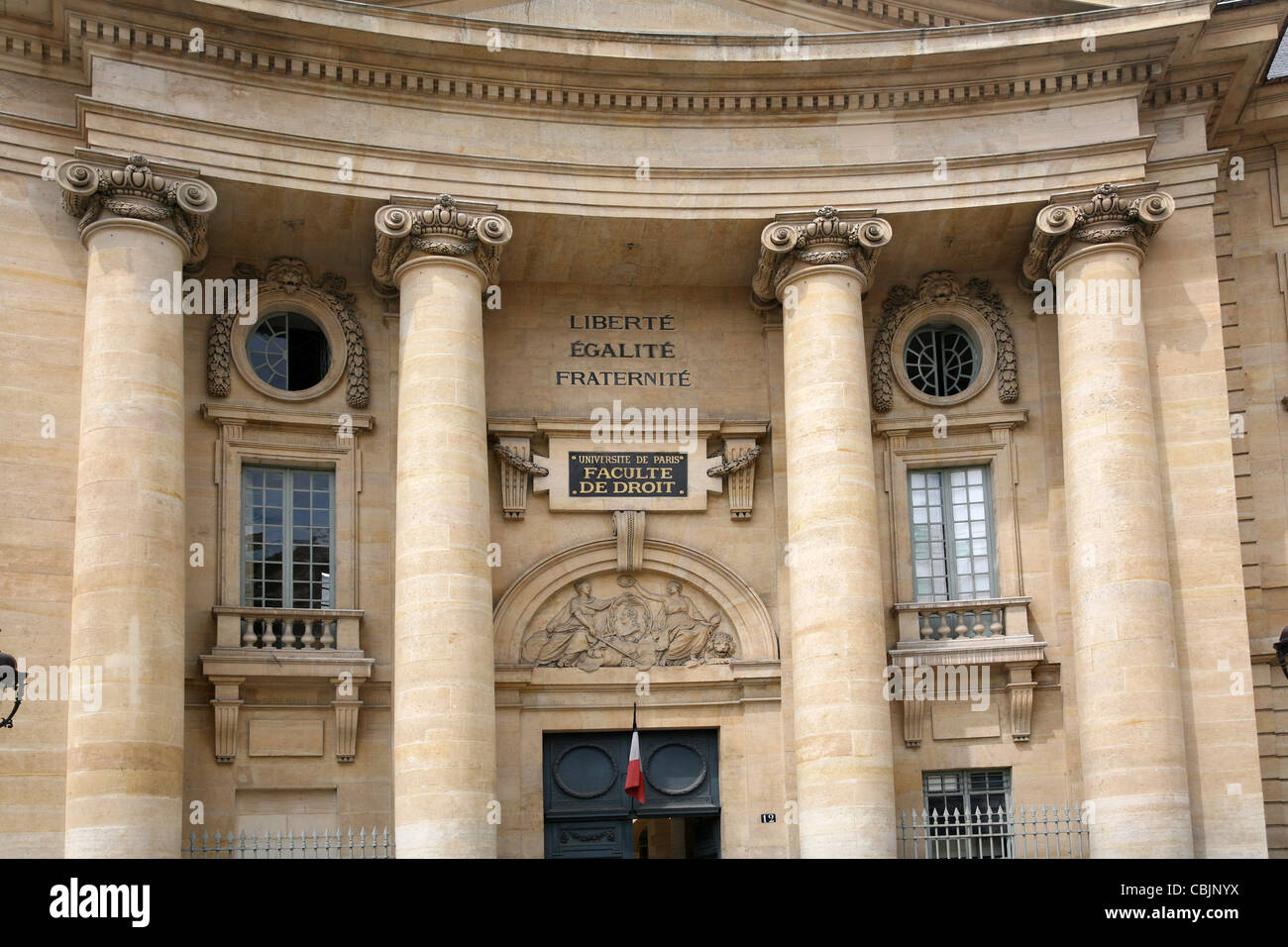 Universität Paris Faculty of Law Building Stockfoto