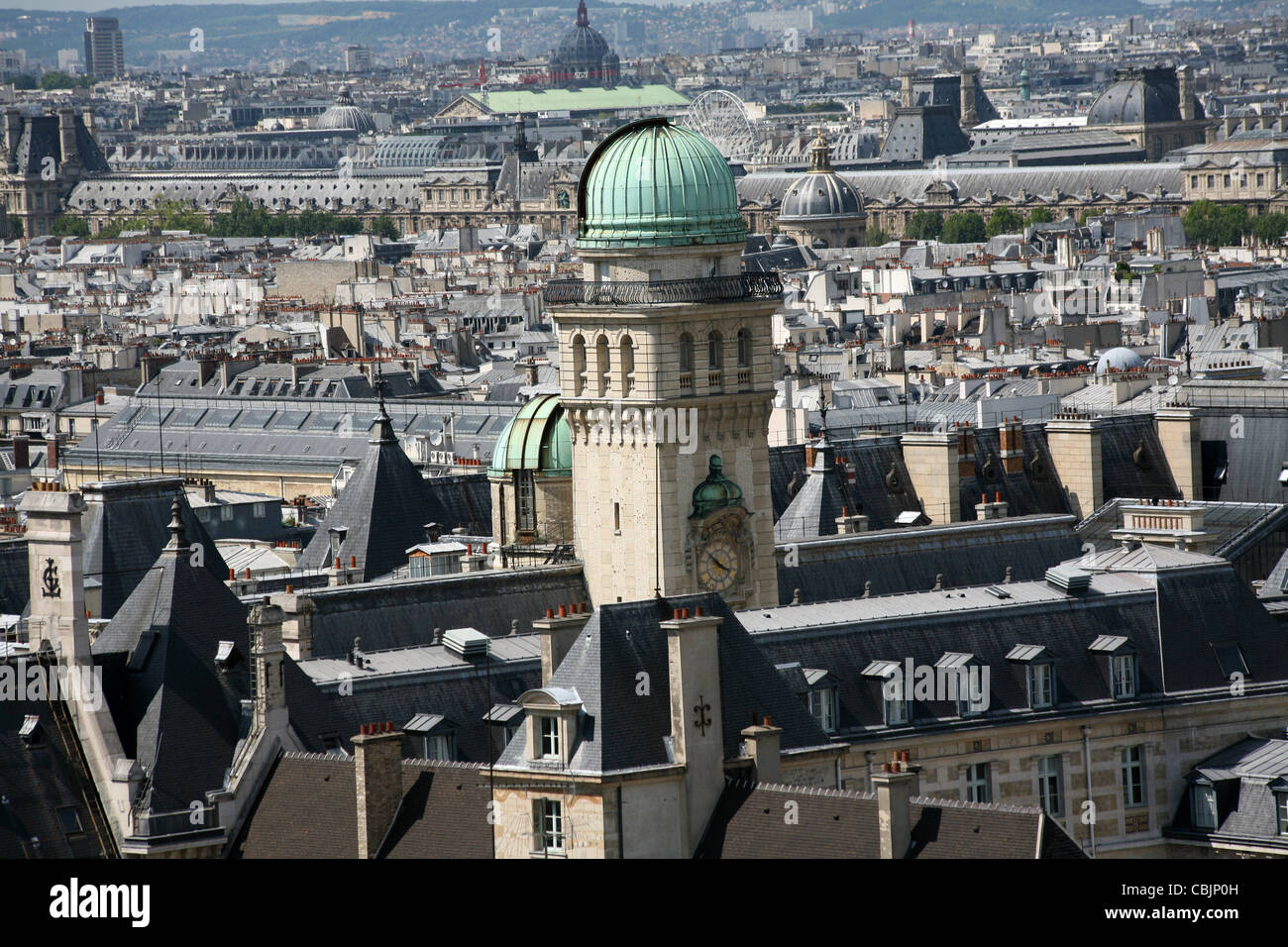 Universität Paris Sternwarte und Skyline Stockfoto