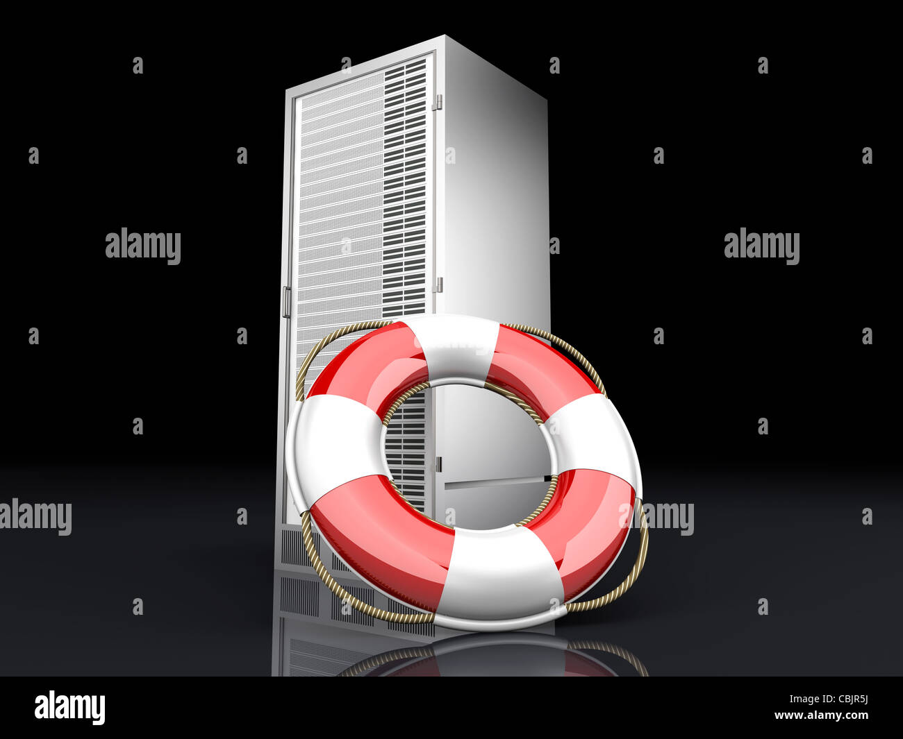 Sicherheit für Server Stockfoto