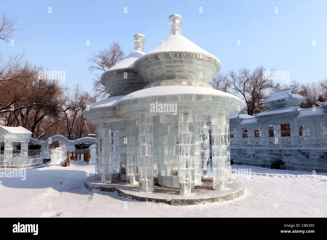 Eis und Schnee Festival, Harbin, China, Heilongjiang Stockfoto