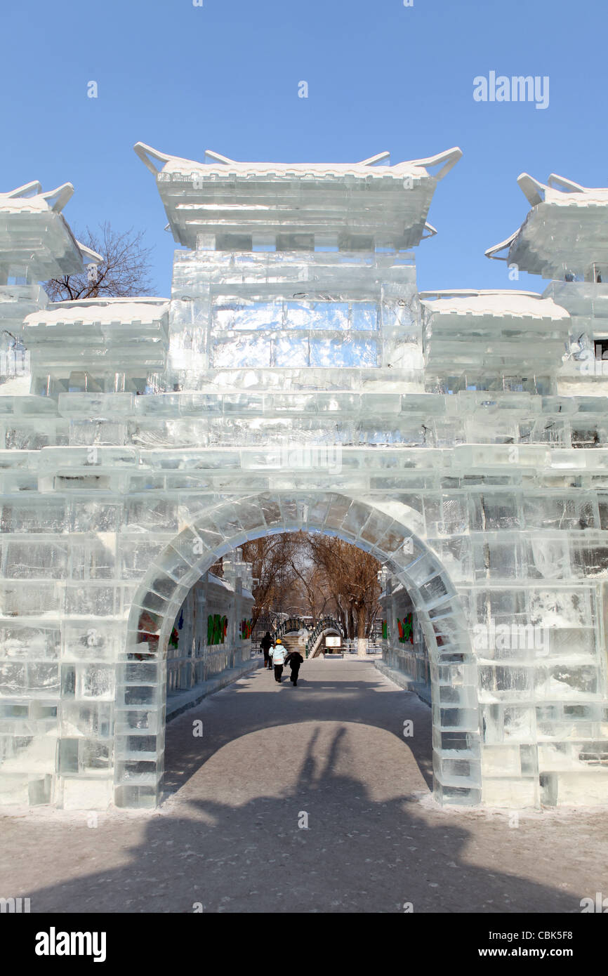 Eis und Schnee Festival, Harbin, China, Heilongjiang Stockfoto