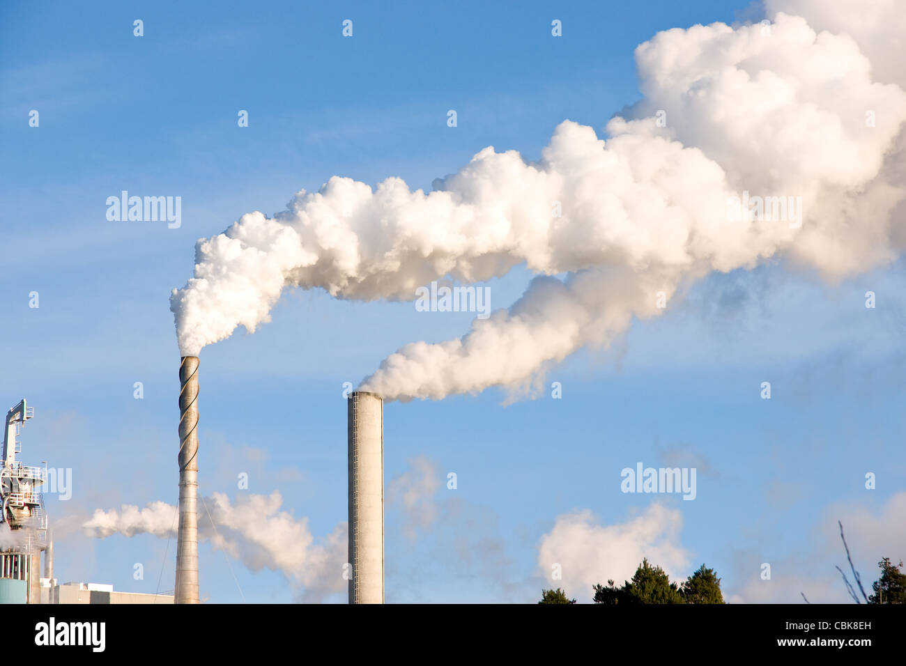 Schornstein-Verschmutzung Stockfoto