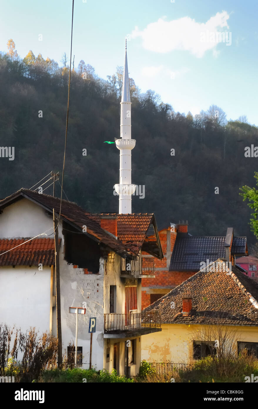 Bosnien und Herzegowina, Srebrenica ein Blick auf die Stadt