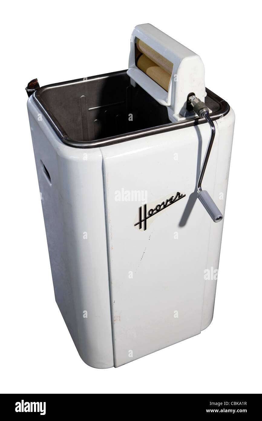 1948 Vintage Hoover Modell 0307 Waschmaschine Ausschneiden Stockfoto