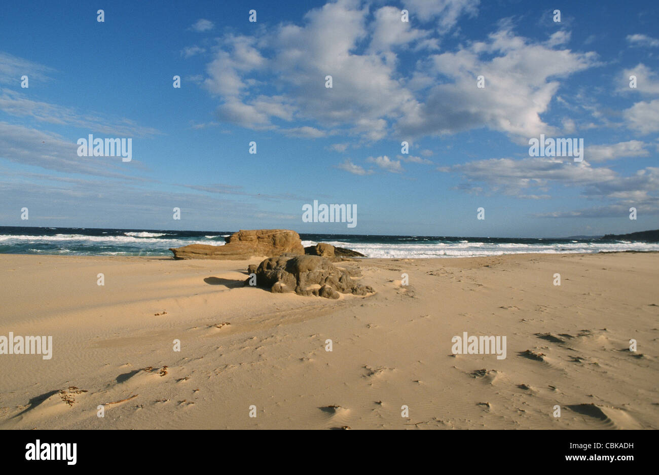 Beares Strand in der Nähe von Bermagui auf der südlichen Küste von New South Wales, Australien Stockfoto