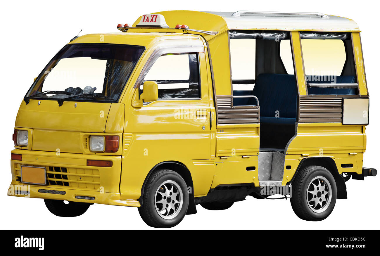 Kleinwagen als ein Taxi in Thailand - Tuk tuk Stockfoto