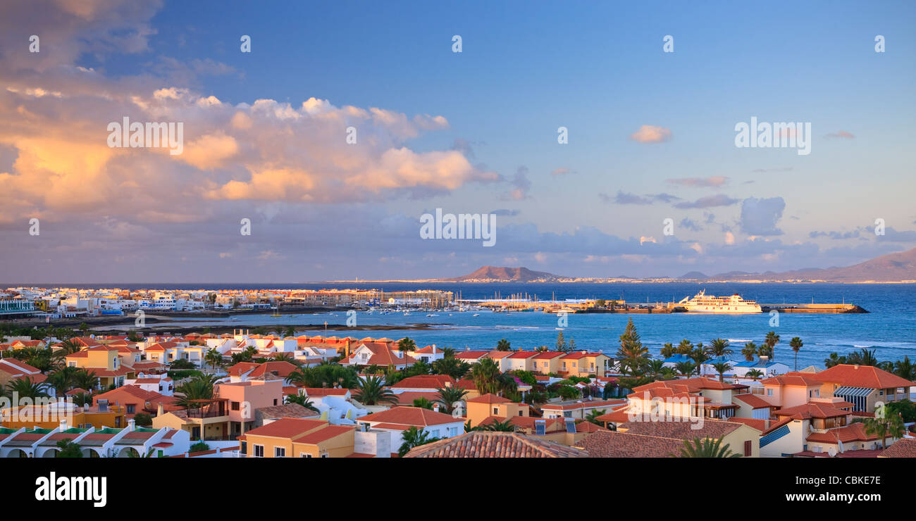 Ansicht von Corralejo Fuerteventura Kanaren Spanien Stockfoto