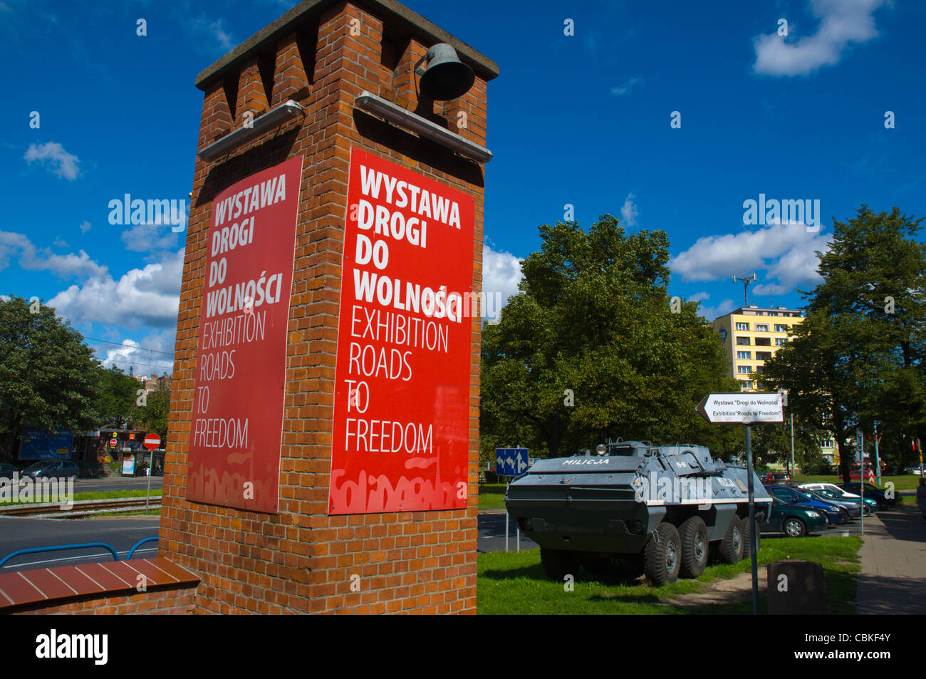 Wege zur Freiheit Ausstellung außen Danzig Pomeriania Polen-Nordeuropa Stockfoto