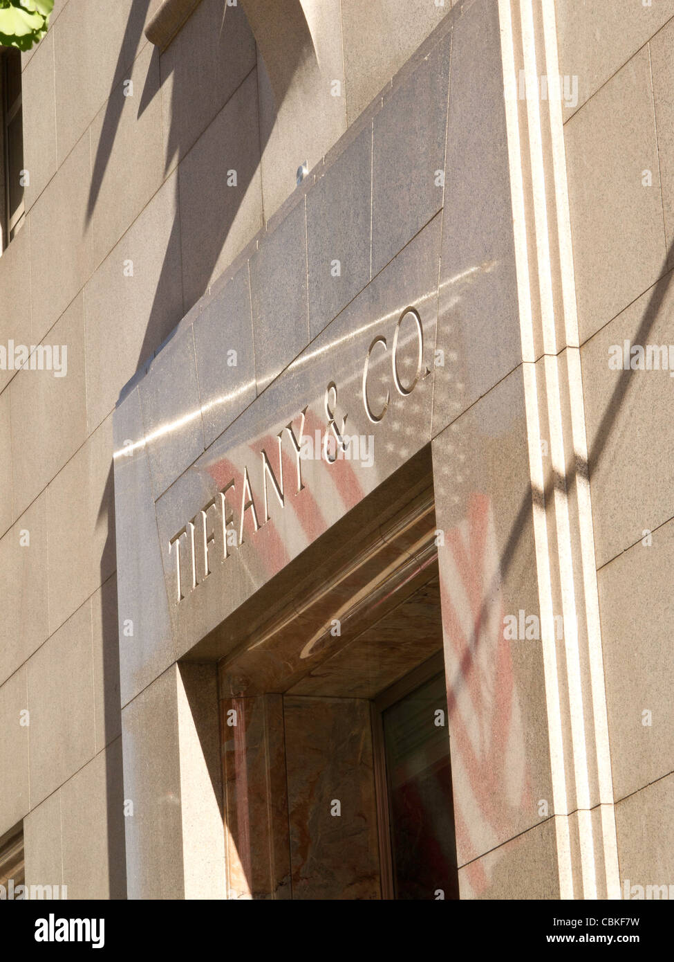 Tiffany & Co., Haupteingang, Fifth Avenue, New York Stockfoto