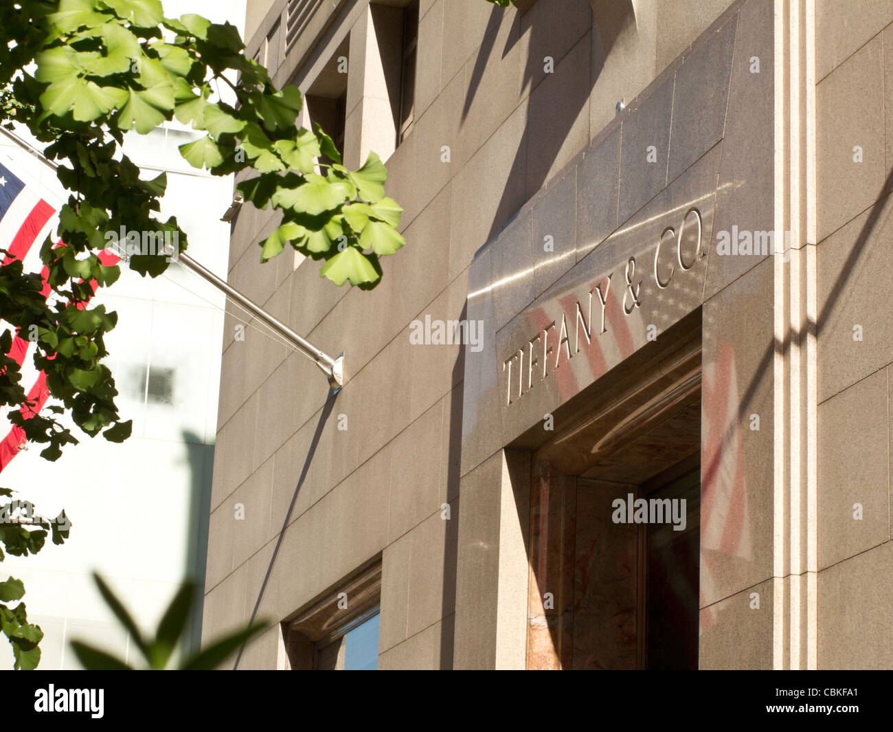 Tiffany & Co., Haupteingang, Fifth Avenue, New York Stockfoto