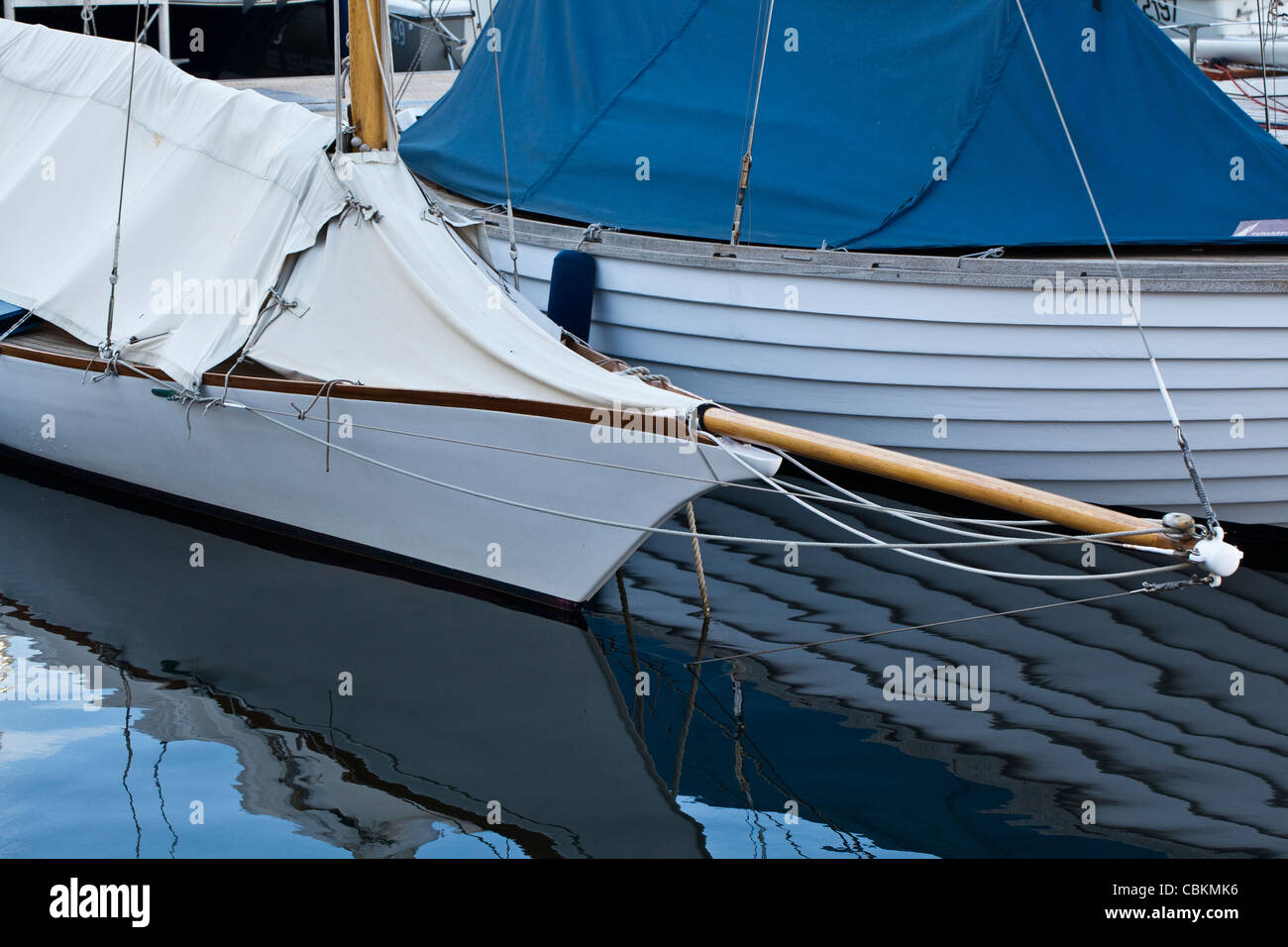 Clipper Bogen Sprit Caillebotte es Lézard Replik einer 30 qm CVP (Cercle De La Voile de Paris) Stockfoto