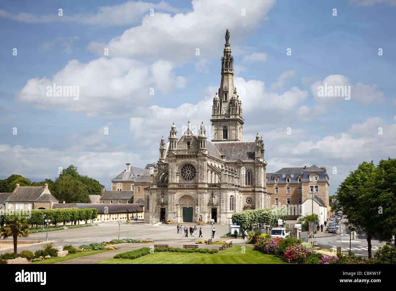 Bretagne, Frankreich - Basilika, Kirche, in Sainte-Anne-d ' Auray, Morbihan, Bretagne, Frankreich Stockfoto