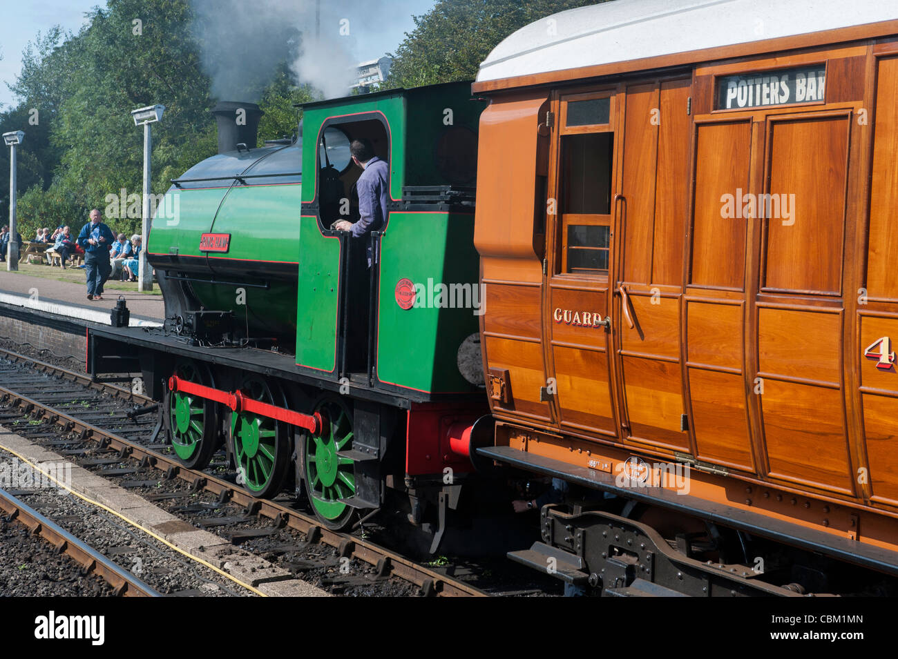 Sattel-Tenderlok dämpfen an Sheringham Norfolk in england Stockfoto