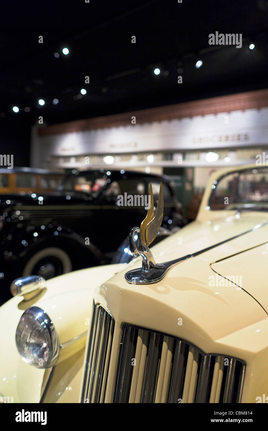USA, California, Southern California, Los Angeles, Petersen Automotive Museum, 1930er Jahre Packard Automobil Stockfoto
