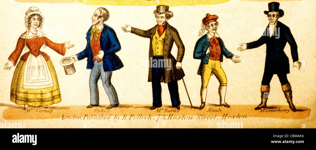 Pollocks Charaktere, Szenen von Oliver Twist Pollock Charles Dickens