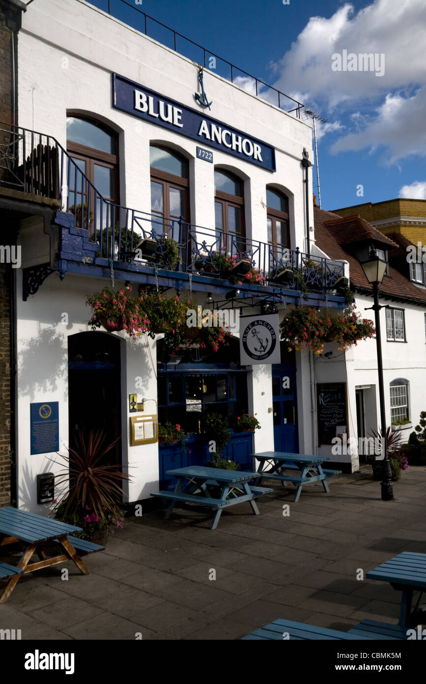 Blauer Anker est. 1722 unteren Mall Hammersmith London england Stockfoto