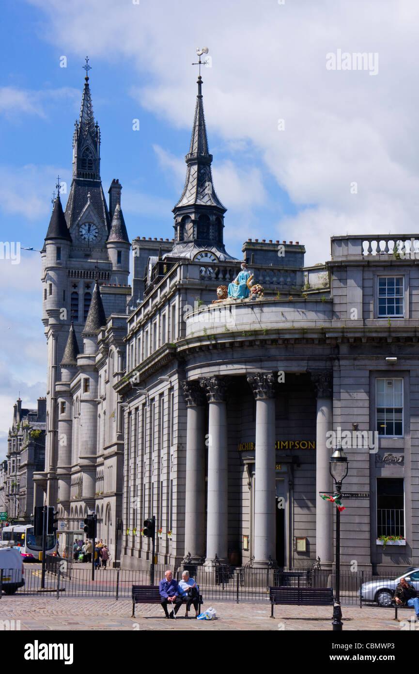 Aberdeen Stadtzentrum, Aberdeenshire, Schottland. Stockfoto