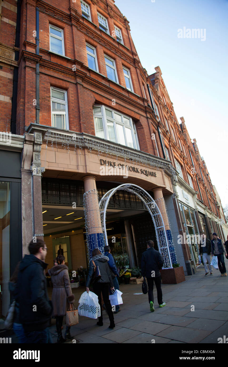 Herzog von York Platz auf Kings Road - Sloane Square - London UK