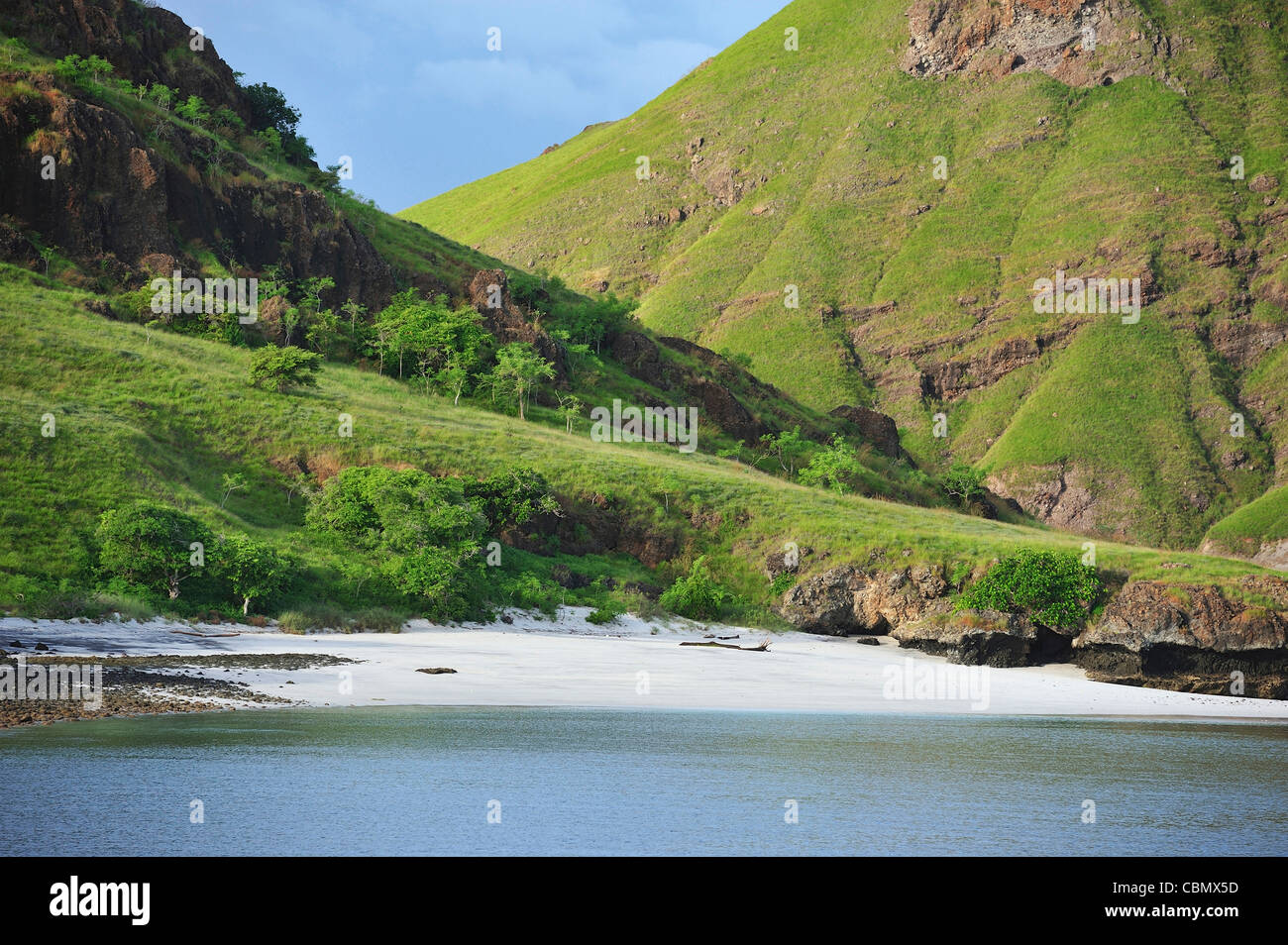 Strand von Rinca Island, Komodo National Park, Indonesien Stockfoto