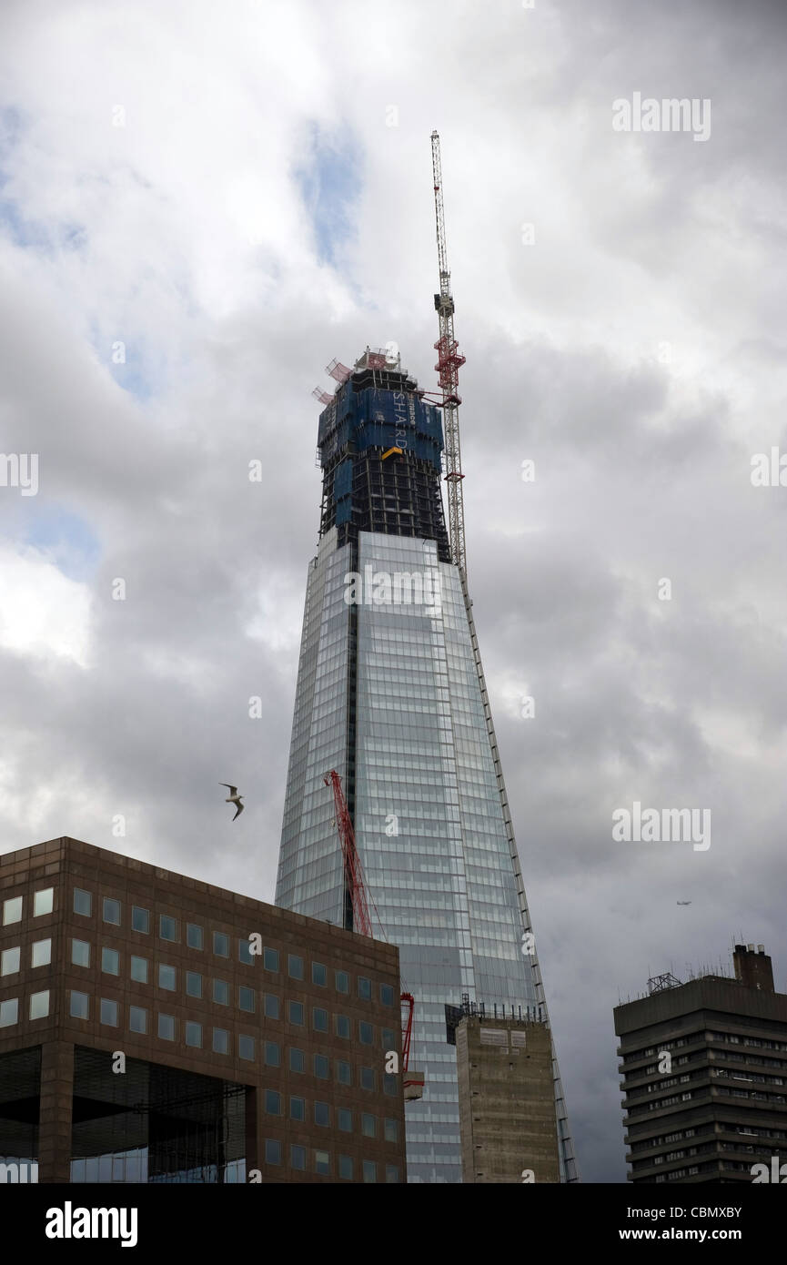 Der Shard, London und Großbritanniens höchste Gebäude im Bau, London, UK Stockfoto