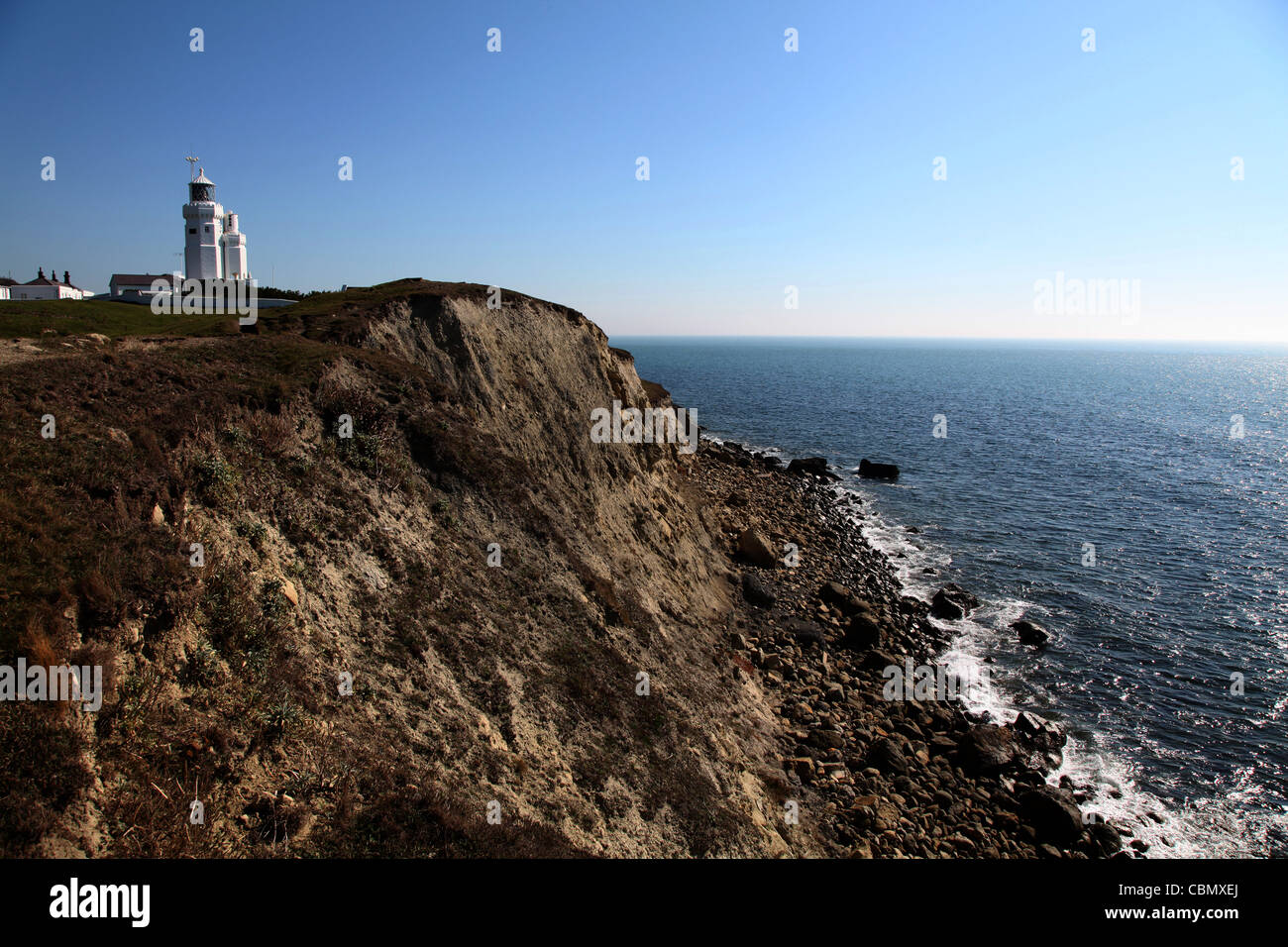 St. Catherines Point Isle Of Wight Stockfoto