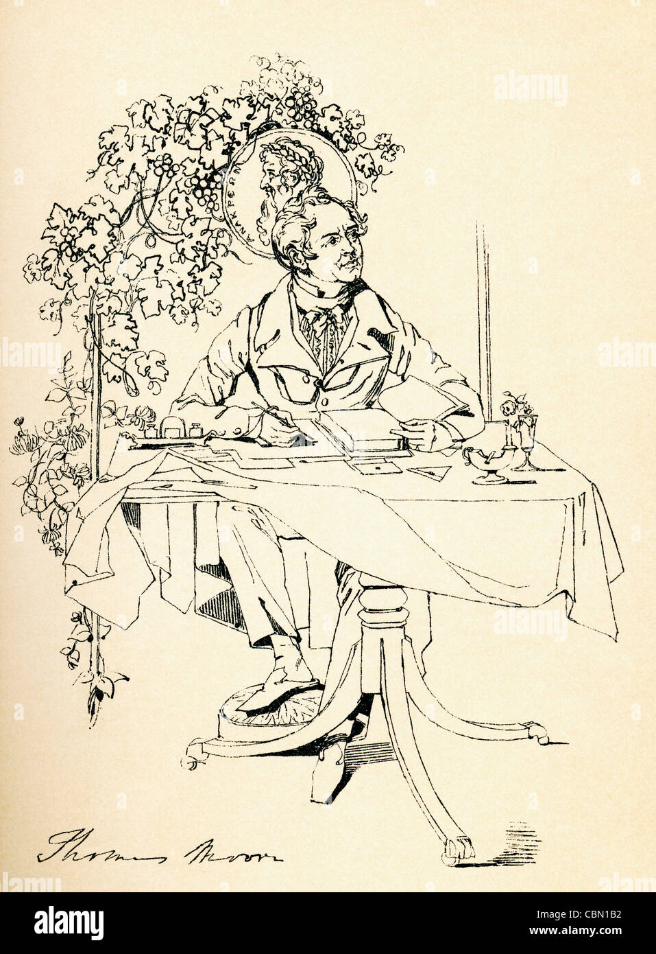 Thomas Moore, 1779 – 1852. Irischer Dichter, Sänger, Songwriter und Entertainer. Stockfoto