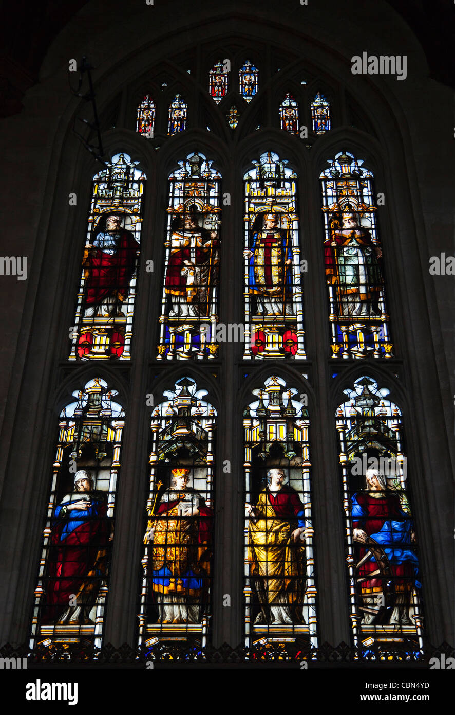 Schöne Glasfenster, Kapelle des New College Oxford 8 Stockfoto